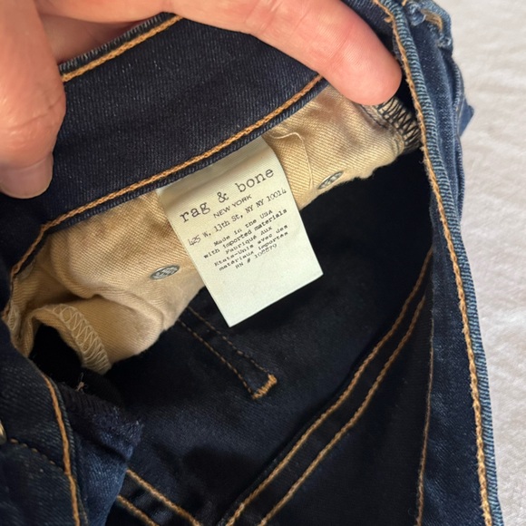 RAG & BONE Ankle Dark Blue Skinny Jeans #A - Picture 13 of 14